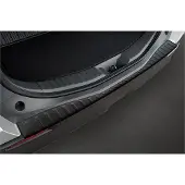 Avisa Protection de pare-chocs arrière en acier inoxydable noir mat, compatible avec la Toyota bZ4X 2021- et la Subaru Solterra 2022- « Ribs »