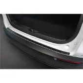 Avisa Protection de pare-chocs arrière en acier inoxydable noir mat, compatible avec la Mazda CX-30 2019- « Ribs »