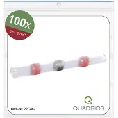 Quadrios Raccord de soudage pour bloc de jonction 0.5...1.0 mmmm² 100 pièces SET, Câble + prise électronique, Rouge