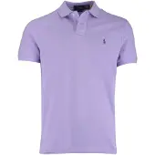 Ralph Lauren pour homme. 710680784441 Le polo piqué lilas iconique (S), Casuel, Violet, Coton, Manche courte