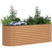 vidaXL Lit surélevé Marron 240 x 80 x 81 cm Acier