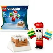 LEGO Creator Père Noël dans la Cheminée 30692 Kit de Noël 60 Pièces