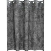 vidaXL Rideaux en velours avec tringles 2 pièces Gris 140 x 140 cm Velours