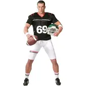 Guirca Quarterback Men Costume Noir S Enfants