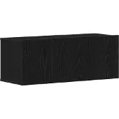 vidaXL Ensemble de meubles TV 7 pcs Noir imitation chêne Matériau dérivé du bois