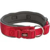 Trixie Collier Premium Hond Extra Breed Rood / Grafiet Grijs (Chien, Général)