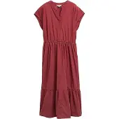 Tom Tailor Solid Volants Sleeveless Dress Rouge 38 Femme