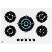 Electrolux Table de cuisson à gaz encastrable 5 feux EGG75372W Blanc