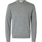 Selected Pull-over 'SLHTray' gris chiné