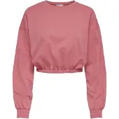 ONLY Zenia Unb Elastic Sweatshirt Rose S Femme