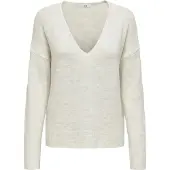 JDY Pull-over 'JDYELANORA' blanc chiné