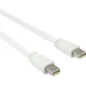 JJ Computer JOUJYE AVC 116-1.8m MiniDP/MiniDP cable white (1.80 m), Câble vidéo, Blanc