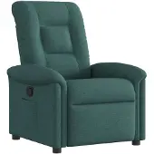 vidaXL Fauteuil relax vert foncé Tissu