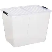 PLAST TEAM Boîte de rangement HOME BOX FLEX 65 litres transparente
