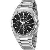 Maserati Velocità Slim 41mm 5atm Quartz/analogical Watch Argenté Homme
