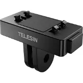 Telesin Monture de base magnétique à deux griffes, Caméra d'action : accessoires, Noir