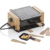 kela Barbecue en pierre, pour 4 personnes, 550 W, granit, bois, acier, 29,5 x 21 x 12,5 cm - | Bedretto