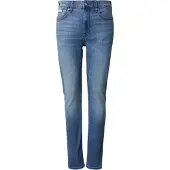 Calvin Klein Jean slim taper pour homme, bleu, effet usé, 5 poches
