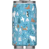 Les Artistes Gourde isotherme - - Canette Polaire 280 ml - Acier inoxydable - Étanche - Design élégant