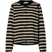 Selected Cardigan beige / noir