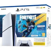 Sony PlayStation 5 Slim Disc + Fortnite Flowering Chaos, Console de jeu, Noir, Blanc