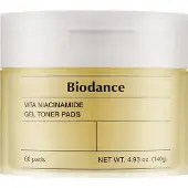 BIODANCE Vita Niacinamide Gel Toner Pad 60 pièces