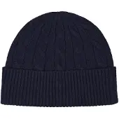 Gant pour femme. 4910058 Bonnet en tricot torsadé bleu marine (OSFA), Casuel, Laine, Classique