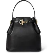 Ralph Lauren pour femme. 431982787001 Sacoche moyenne Blaike en cuir noir (OSFA), Casuel