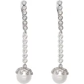 NAEMI Boucles d'oreilles argent / blanc