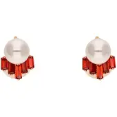 Gaya Boucles d'oreilles rouge / blanc