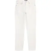 Ralph Lauren pour femme. 211970682001 Jeans élastiques Parkside Active Taper blanc (31/32), Casuel, Coton, Denim