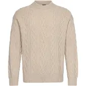 BOSS pour homme. 50548689 Pull beige Kableto (M), Casuel, Polyester