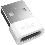 Puro Adapter (USB-A, USB-C), Adaptateur pour appareils mobiles, Blanc