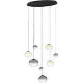 Eglo Suspension Pantoja, noire, ovale