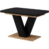 Vicco Table de salle à manger Fenaro Noir/Chêne de force doré 120-160 x 80 cm extensible, Model 57999