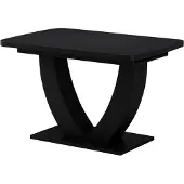 Vicco Table de salle à manger Fenaro Noir 120-160 x 80 cm extensible, Model 58034