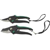 BRÜDER MANNESMANN M63202 Leichtmetall-Gartenscheren-Set, 2-teilig