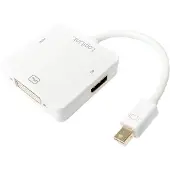 Logilink - Adaptateur vidéo externe - Mini DisplayPort - HDMI, DisplayPort, DVI