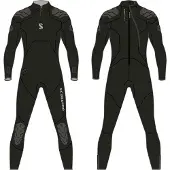 SCUBAPRO Everflex Yulex 5/4 Mm Woman Diving Wetsuit Noir S Femme