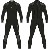 SCUBAPRO Everflex Yulex 5/4 Mm Woman Diving Wetsuit Noir MT Femme