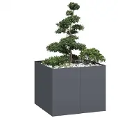 vidaXL Jardinière anthracite 100x100x80 cm acier