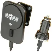 Fix2car Chargeur sans fil Qi2, Adaptateur pour véhicule, Noir