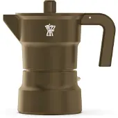 PEZZETTI Cafetière italienne - - SOLIDEXPRESS - Aluminium - 3 tasses - Kaki