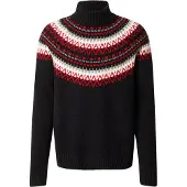 Gant Pull-over 'FAIR ISLE' gris / rouge / noir / blanc