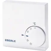 Eberle Thermostat d'ambiance encastré 5 à, Thermostat, Blanc
