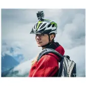 GoXtreme Helmet Mount - Système de support - montage par adhésif - casque - pour GoXtreme Adventure, BlackHawk 4K, Race, Rallye, Rallye WiFi, Stage, Vision 4K, WiFi Speed