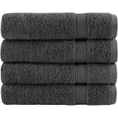 vidaXL Serviettes de bain de qualité supérieure SOLUND 4 pcs
