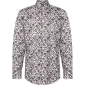 Seidensticker Chemise gris foncé / blanc