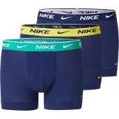 Nike Eday Trunk Boxers 3 Units Bleu S Homme