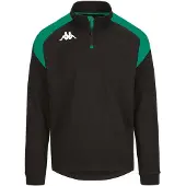 Kappa Lovato Half Zip Sweatshirt Noir L Homme